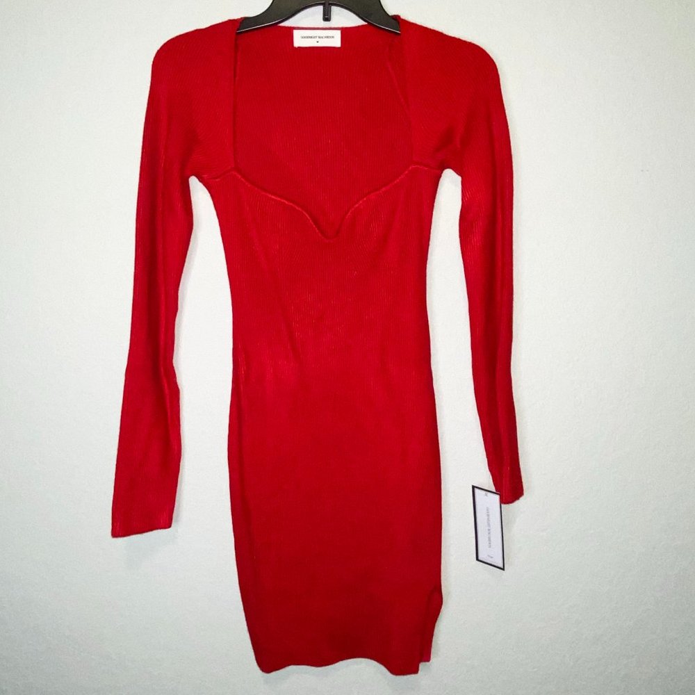 Ribbed Knit Mini Dress. NWT. Goodnight Macaroon